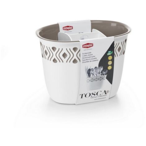 1PZ SCOLAPOSATE TOSCA bianco/tortora chiaro