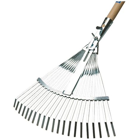 1PZ SCOPA DA GIARDINO REGOLABILE   21 denti
