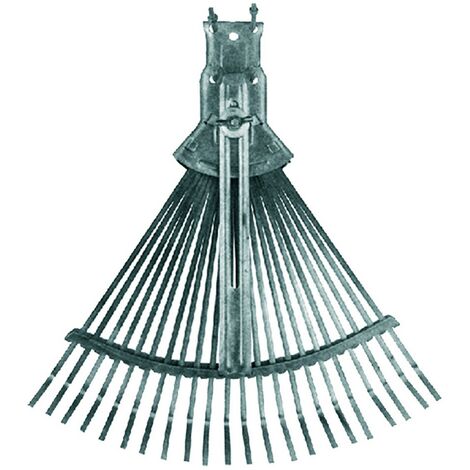 1PZ SCOPA DA GIARDINO REGOLABILE Tipo leggero - zinco cromato grigio