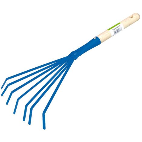 1PZ SCOPETTA PER GIARDINO CON MANICO 7 denti