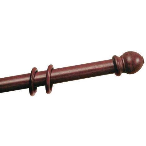 1PZ SCORRITENDA A STRAPPO IN LEGNO Ï mm. 35 col. Noce cm. 200