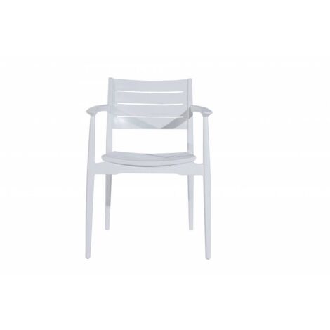 1PZ SEDIA CON BRACCIOLI REGNUM BIANCO