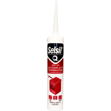 1PZ SELSIL SILICONE ALTE TEMPERATURE CARTUCCIA QNH-300 310ML