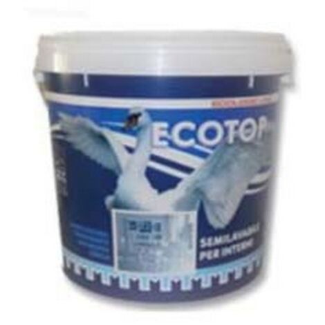 1PZ SEMILAVABILE "ECOTOP" PER INTERNI - lt.5 bianca