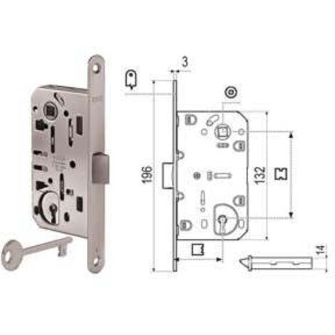 1PZ SERRATURA BUSSOLA MEDIANA EVOLUTION SOLO SCROCCO NYLON B. T.DO CR. OP. MM.5