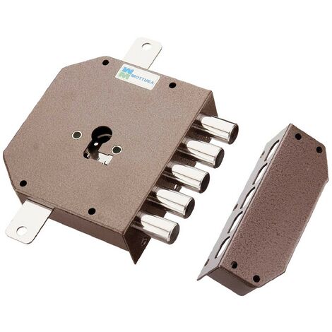 1PZ SERRATURA DA APPLICARE TRIPLICE PER CILINDRO EUROP Dx   E 63 - mm 132 x  146 codice 3014530