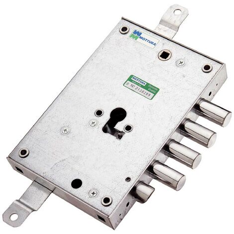 1PZ SERRATURA DA APPLICARE TRIPLICE PER PORTE BLINDATE Sx E 63 - mm 206 x  136
