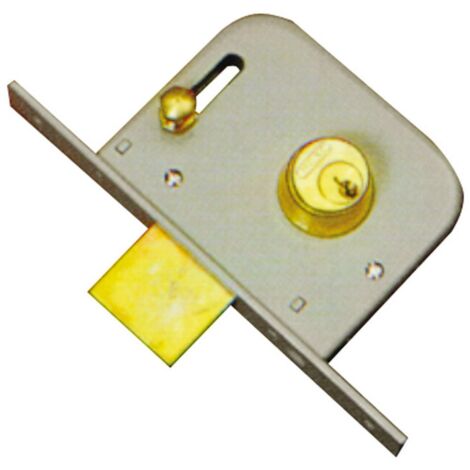 1PZ SERRATURA FERRO INFILARE 1M-1/2 ART. 065 E.45 - F.22 CATENACCIO 30 MM.