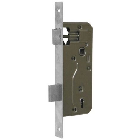 1PZ SERRATURA LEGNO PATENT INFILARE B/QUADRO ART.540-F/NICHELATO E.50
