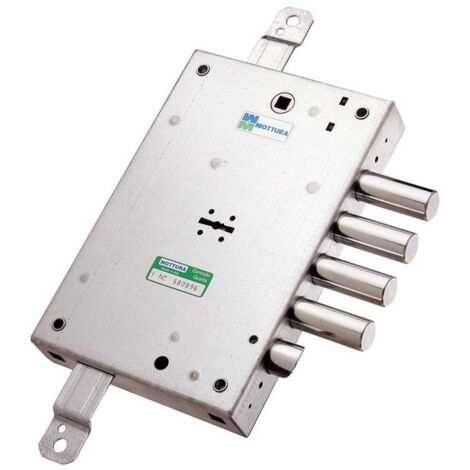 1PZ SERRATURA PORTE BLINDATE APPLICARE D/M 4M+S TRIP.CH/LUNGA ART. 52.571 E.63