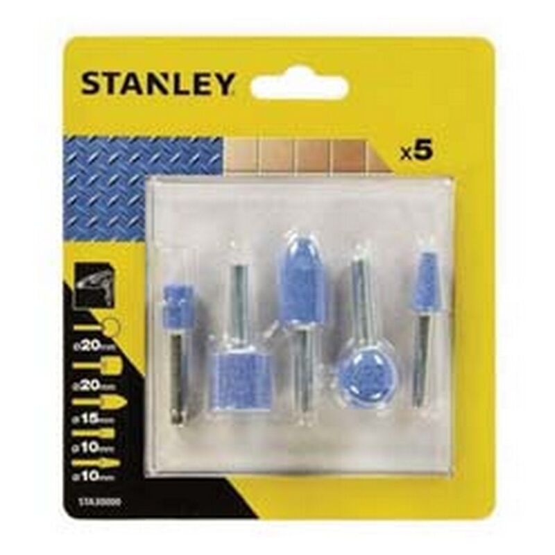 Stanley - 1PZ set 5 mole smeriglio per trapano