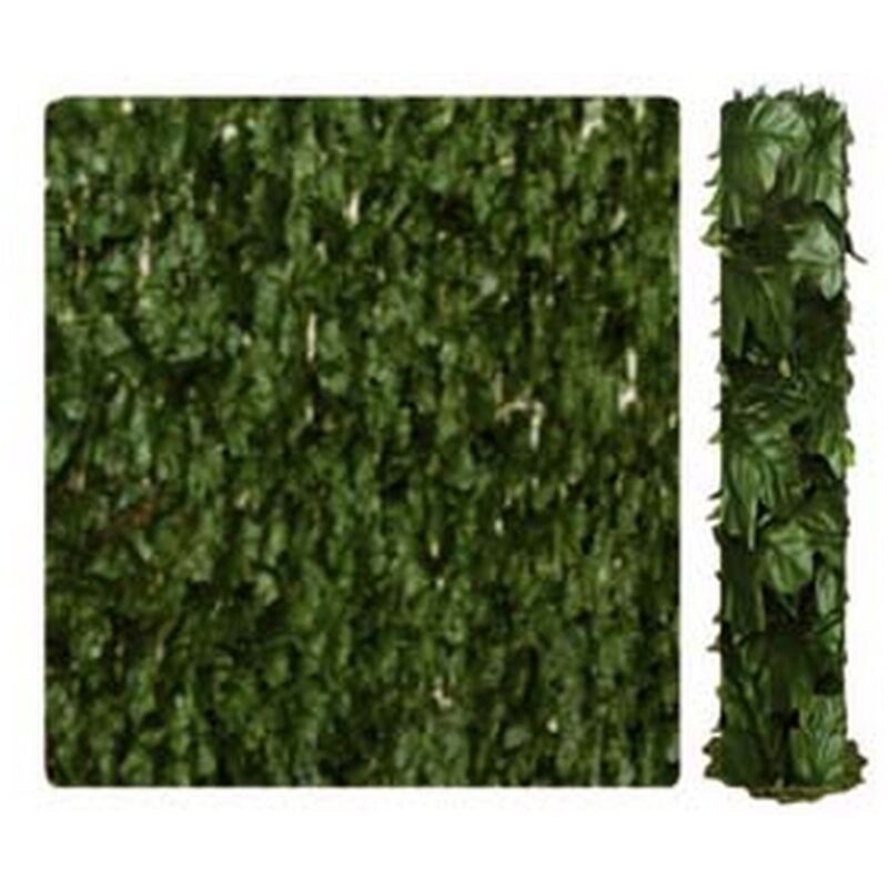 Image of 1PZ siepe ornamentale artificiale con foglie edera - MT.3X1,5H. - 1800 foglie