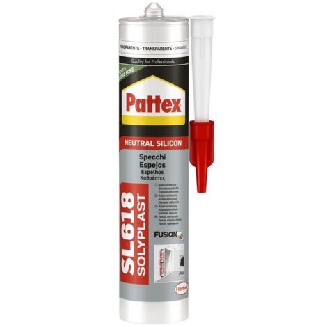1PZ SILICONE NEUTRO PATTEX SPECCHI SL618 ml. 300 - Trasparente