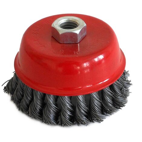 1PZ SPAZZOLA A TAZZA A MAZZETTI RITORTI attacco M14 Ï mm. 75
