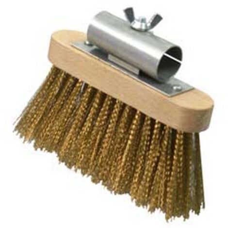 1PZ SPAZZOLA ACCIAIO GIREVOLE PER CENERE  - cm.13x3,2