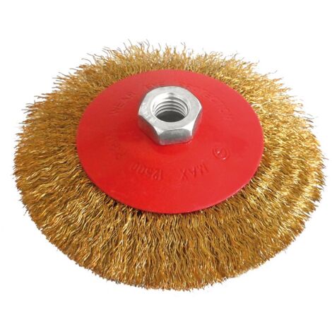 1PZ SPAZZOLA CIRCOLARE CONICA attacco M14 Ï mm. 125