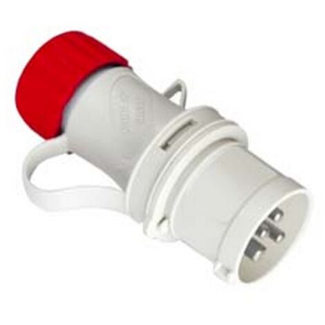 1PZ SPINA INDUSTRIALE VOLANTE ROSSA 3P+T CEE IP44 - 16A colore rosso 210.1636