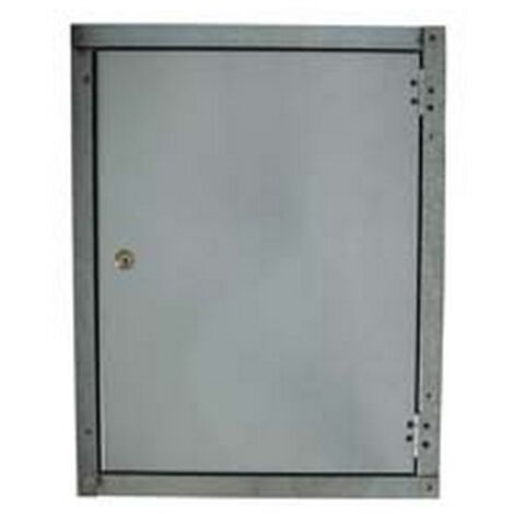 1PZ SPORTELLO LISCIO IN ACCIAIO ZINCATO - cm.29x39h.