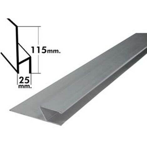1PZ STADIE PROFILO "H" IN ALLUMINIO - cm.250h.