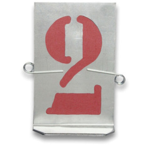 1PZ STAMPINI TRAFORATI 10 NUMERI MM. 40