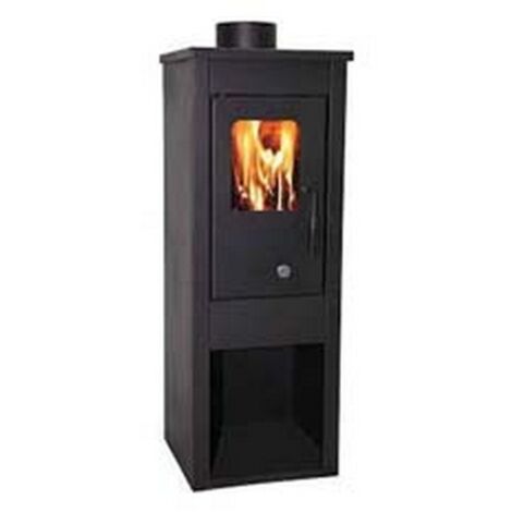 1PZ stufa a legna era 7 kw nera - misure cm.33x35x94h. - peso kg.42