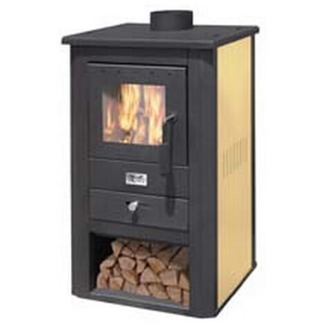 1PZ stufa a legna pallade 10,7 kw avorio - misure cm.50x41x86h. - peso kg.58