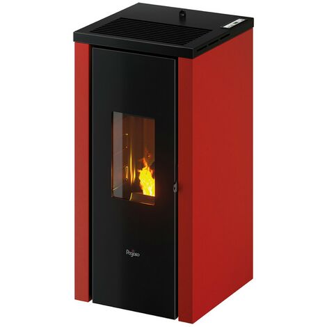 1PZ STUFA A PELLET 'VERA 7' Colore rosso