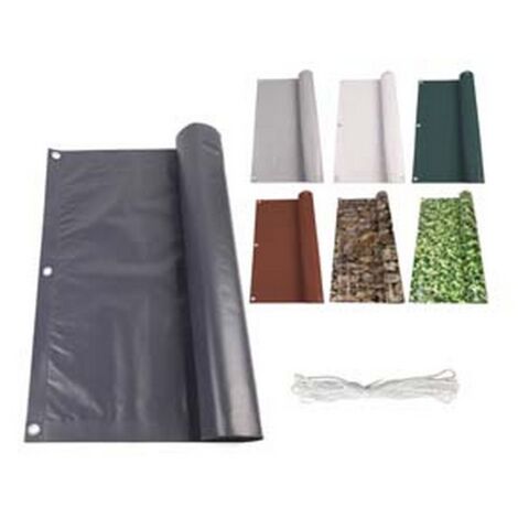 1PZ STUOIA OMBREGGIANTE PVC - mt.6x0,90h. colore grigio chiaro