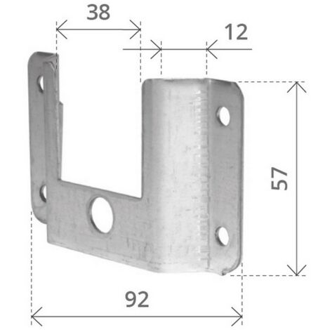 1PZ SUPPORTO A CASSONETTO Senza cuscinetto