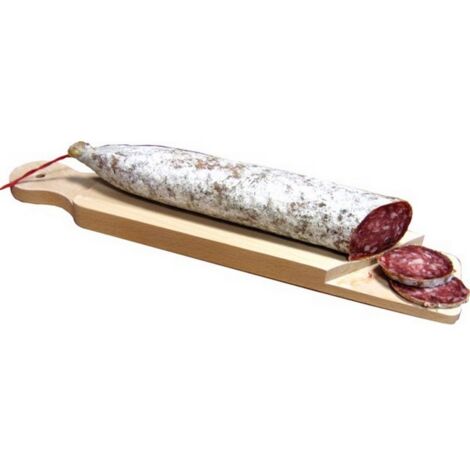 1PZ TAGLIERE IN LEGNO PER SALAME cm. 37x7,5x2