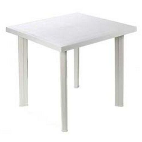 1PZ TAVOLO DA GIARDINO "FIOCCO" BIANCO CM.80X75X72H. - cm.80x75x72h. - peso kg.6,2