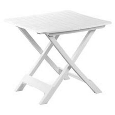 1PZ TAVOLO DA GIARDINO PIEGHEVOLE "TEVERE" BIANCO CM.79X72X70H. - cm.79x72x70h. - peso kg.7,3