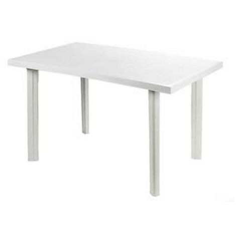 1PZ TAVOLO DA GIARDINO "VELO" BIANCO CM.125X76X72H. - cm.126x76x72h. - peso kg.8,8