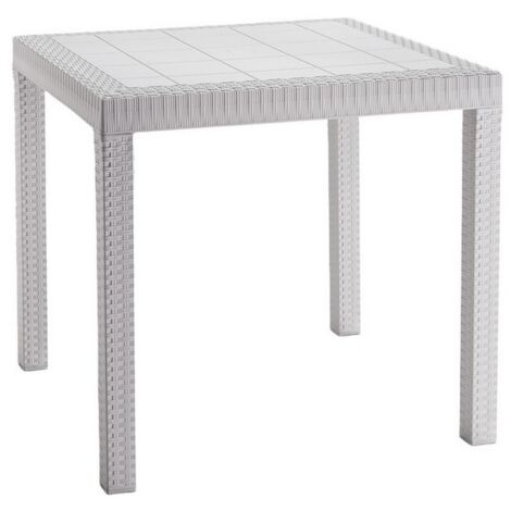 1PZ TAVOLO DALLAS cm. 80x80x74 h col. Bianco