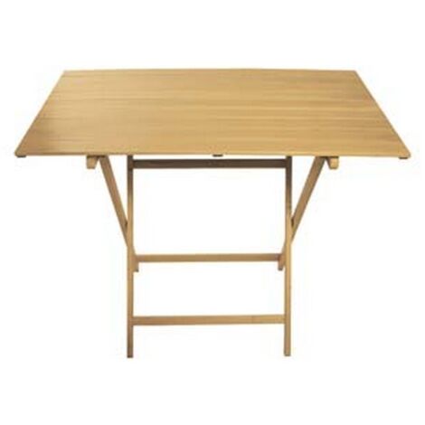 1PZ TAVOLO PIC-NIC SINGOLO IN LEGNO COLORE NATURALE  - cm.60x80x75h