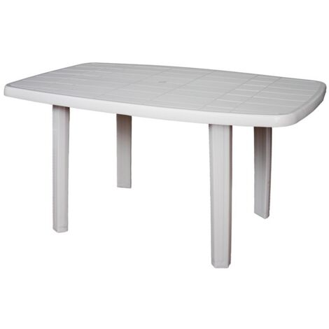1PZ TAVOLO SORRENTO cm. 140x80x72 h col. Bianco