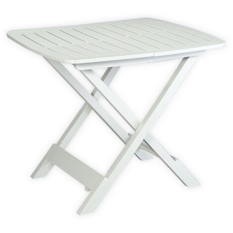 1PZ TAVOLO TEVERE PIEGHEVOLE cm. 79x72x70 h col. Bianco