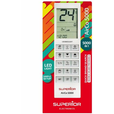 1PZ TELECOMANDO UNIVERSALE SUPERIOR X CLIMATIZZATORI