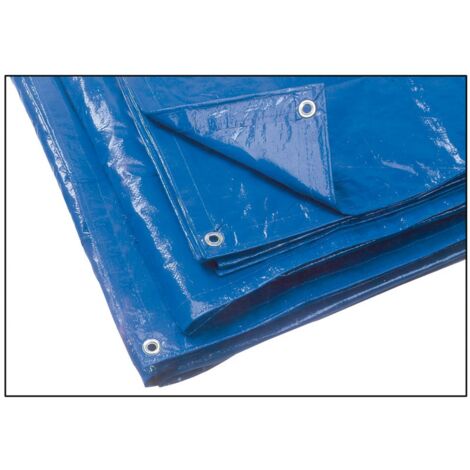 1PZ TELO OCCHIELLATO MULTIUSO IN POLIETILENE  Col. Blu (180 gr/mq) mt. 2x3