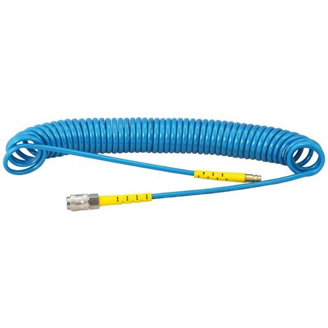 1PZ TUBO A SPIRALE IN POLIURETANO RACCORDATO 8 x   5 - mt 8