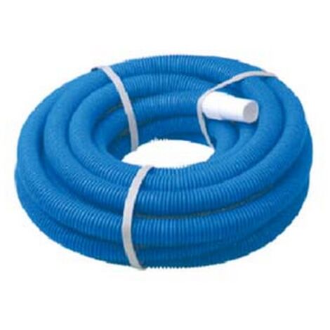 1PZ TUBO ASPIRANTE CORRUGATO COLORE BLU PER PISCINE - ø mm.38 in rotoli da mt.1