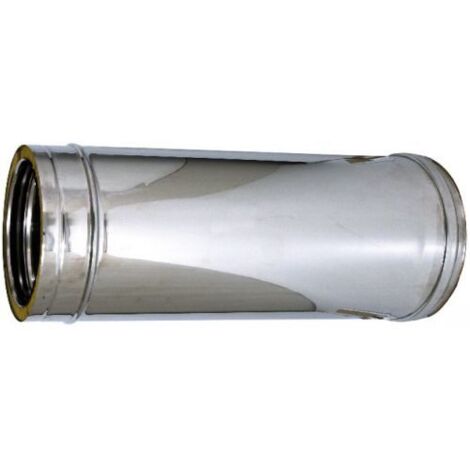 1PZ TUBO DOPPIA PARETE PER STUFA Ï interno/esterno cm.10/15 H cm.100