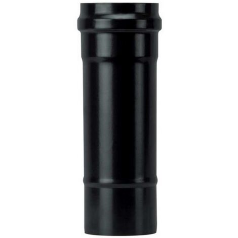 1PZ TUBO PER STUFA A PELLET LIGHT SENZA GUARNIZIONE Col. Nero opaco Ø cm. 8x10
