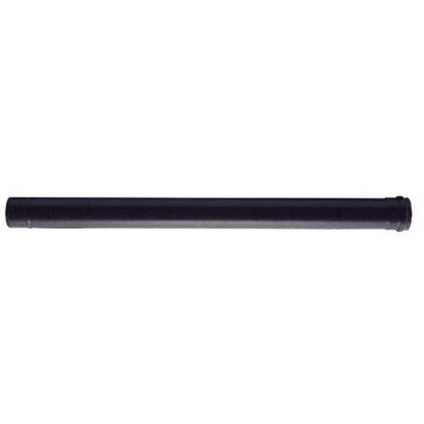 1PZ TUBO PER STUFE A PELLET PLUS NERO OPACO PESANTE MM.1,2 - ø cm.8x100