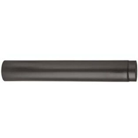 1PZ TUBO PORCELLANATO PER STUFE A LEGNA NERO OPACO "ALA SMALTO TOP" -  mm.120x1000h.