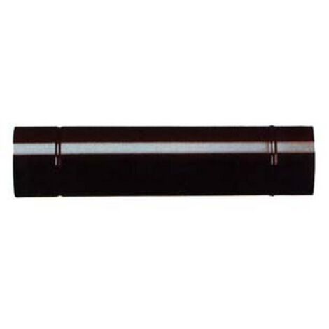 1PZ TUBO PORCELLANATO PER STUFE A LEGNA NERO OPACO -  cm.12x100