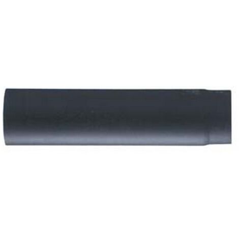 1PZ TUBO PORCELLANATO PESANTE PER STUFE A LEGNA NERO OPACO -  cm.15x100, mm.1,2