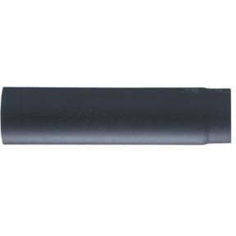 1PZ TUBO PORCELLANATO PESANTE STUFE LEGNA NERO OPACO cm15x25 tipo extra