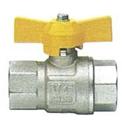 1PZ VALVOLA A SFERA GAS F/F CON MANIGLIA A T "LONDON" ART.068 - FF 1"