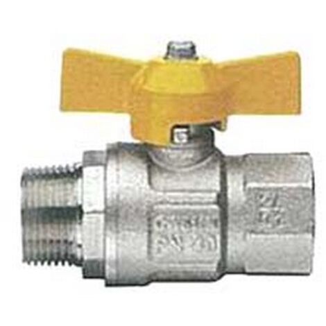 1PZ VALVOLA A SFERA GAS M/F CON MANIGLIA A T "LONDON" ART.069 - MF 1"